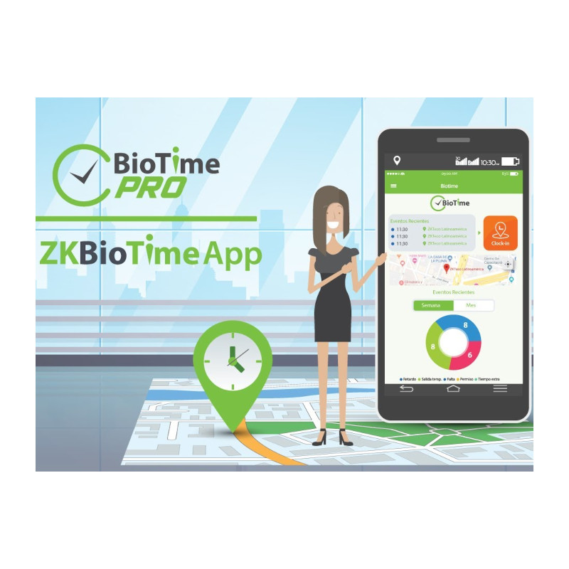 Licencia para asistencia usando el Movil - App Biotme - ZKBT-APP-5 zkteco - 2