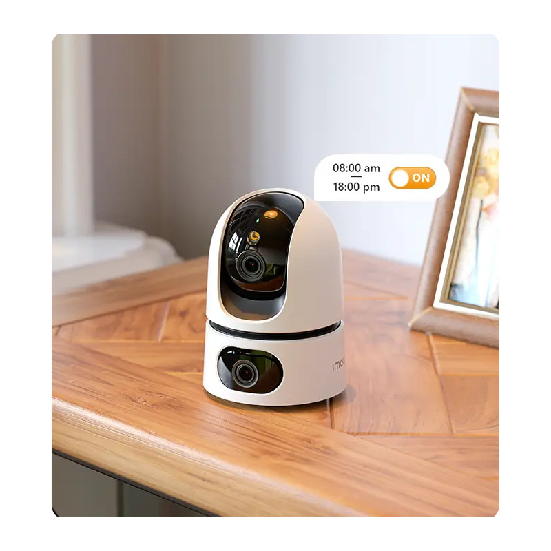 Cámara de Seguridad Wi-Fi con Lentes Dual 3MP, Visión Nocturna, Detección Inteligente y Pan & Tilt Panorámico - Ranger PT Imou -