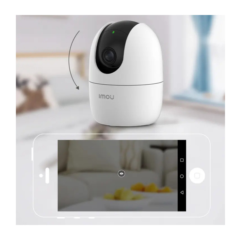 Cámara Pan & Tilt Wi-Fi Ranger 2 5MP H.265 con Detección Humana y Audio Bidireccional Imou - 1