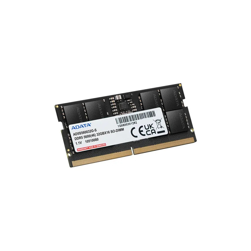Módulo RAM Adata AD5S560032G-S para Computador, Portátil - 32GB (1 x 32GB) - DDR5-5600/PC5-44800 Adata - 1