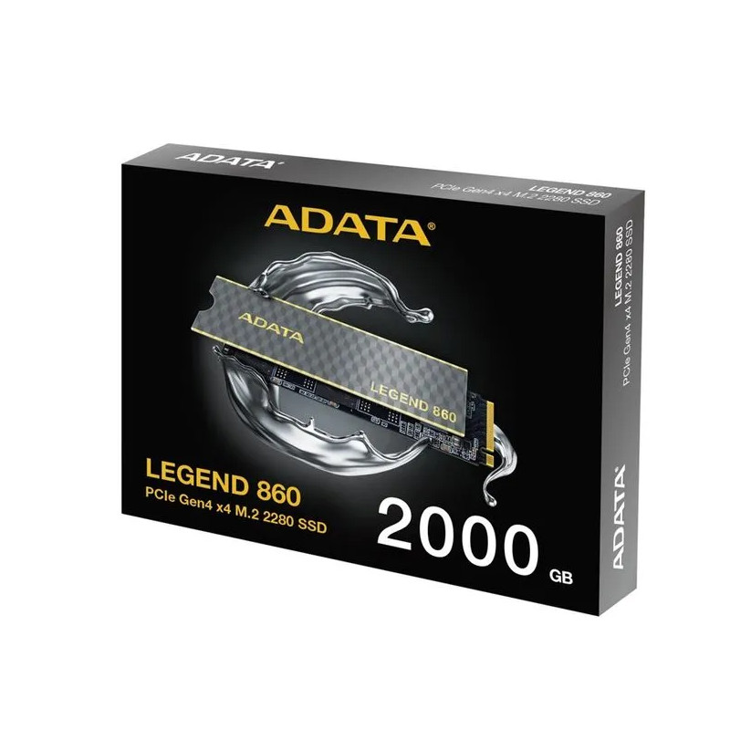 Unidad de estado sólido Adata LEGEND 860 SLEG-860-2000GCS - M.2 2280 Interno - 1.95TB - PCI Express NVMe Adata - 2