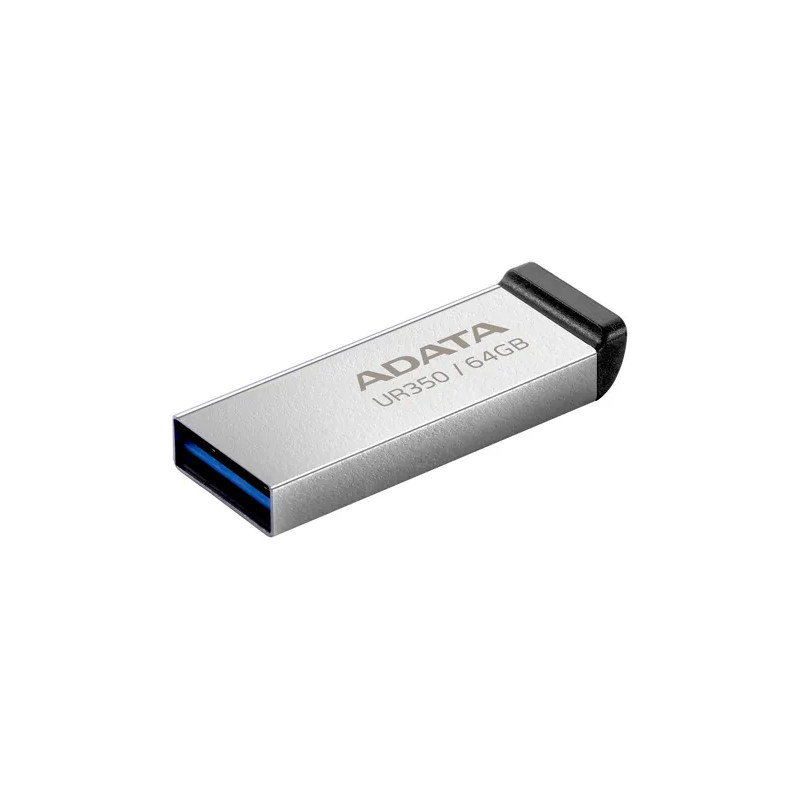 Unidad flash Adata UR350 Robusto - 64GB - USB 3.2 (Gen 1) - Negro - 5Año(s) Garantía Adata - 1