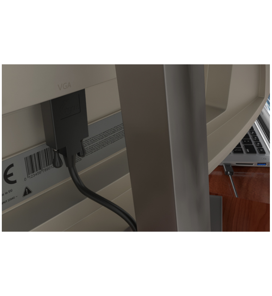 Cable Convertidor Con Conector DisplayPort Macho a VGA Macho Xtech - xtc-342  - 3