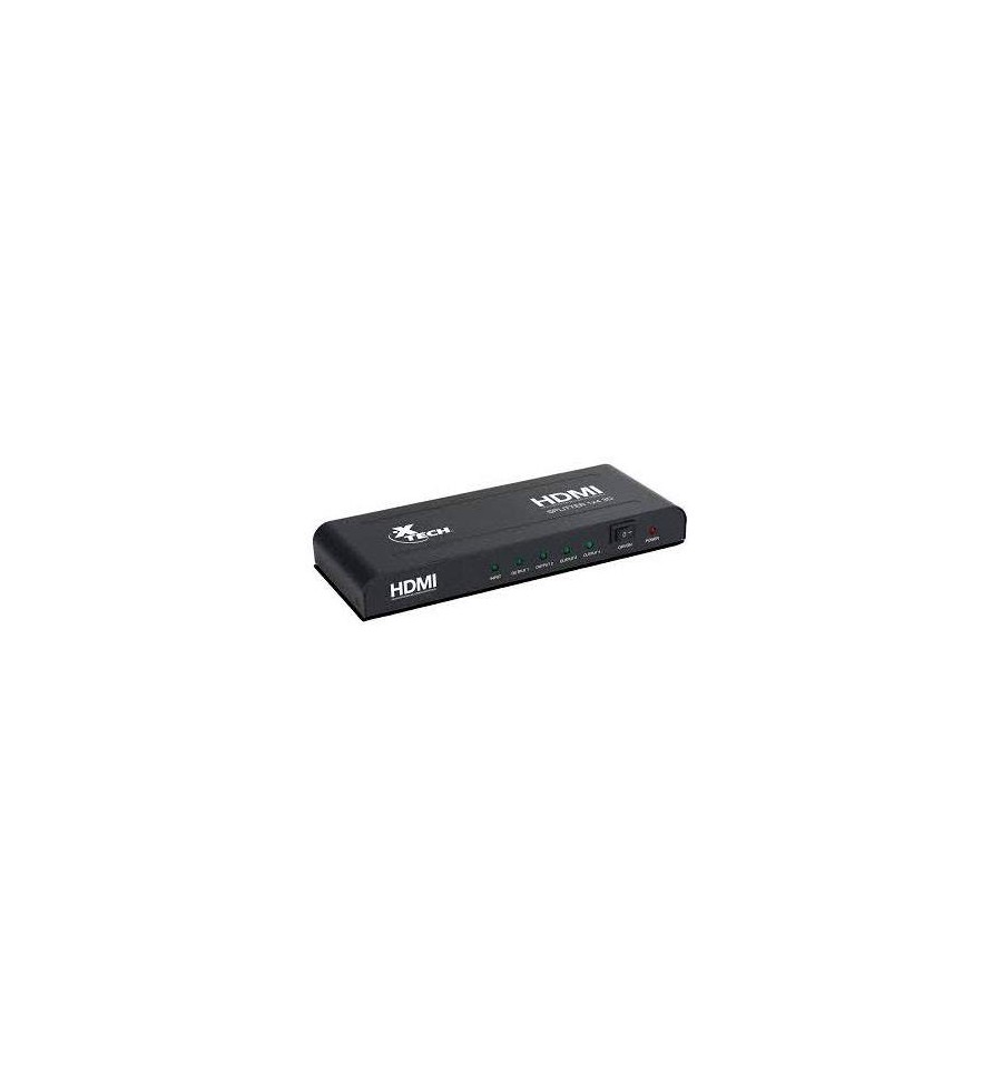 Xtech - Divisor HDMI - 1 entrada a 4 salidas - XHA-410  - 1