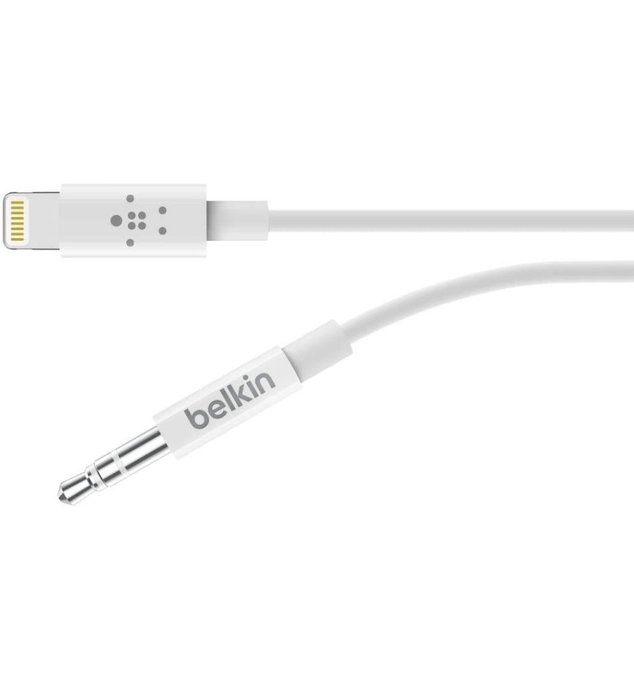 Cable Belkin  - Lightning/ Audio Aux - AV10172bt03-WHT Belkin - 2