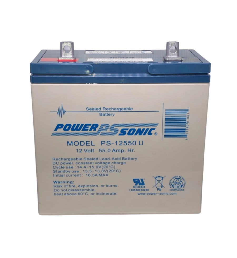 Batería De Respaldo UL De 12V 55AH Power Sonic - PS-12550U  - 2