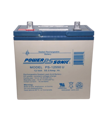 Batería De Respaldo UL De 12V 55AH Power Sonic - PS-12550U  - 2