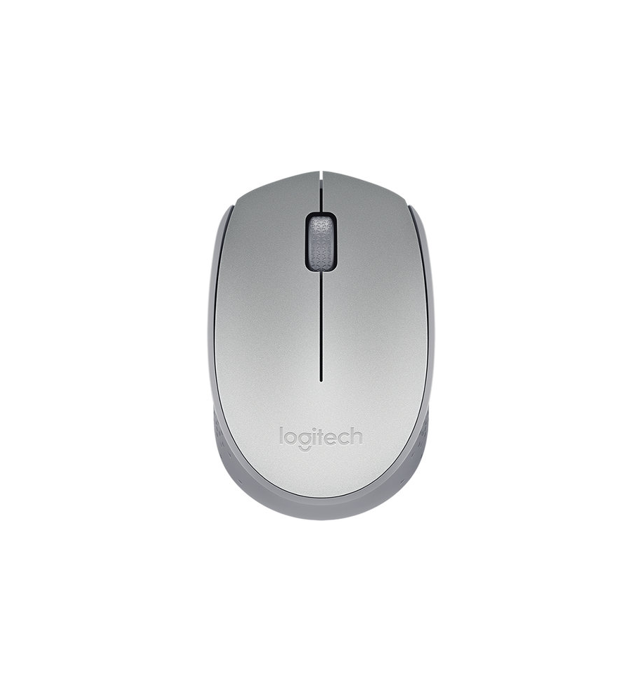 Mouse Inalámbrico Plateado M170 Plug y Play Logitech - 910-005334 Logitech - 1