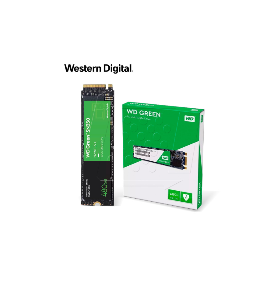 SSD WD Green SN350 NVMe SSD de 480GB - WDS480G2G0C Western Digital - 2