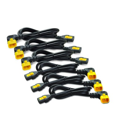 Kit de cable de alimentación (6 ea), bloqueo, C13 a C14 (90 grados) - AP8702R-NA - 731304294351 APC - 1