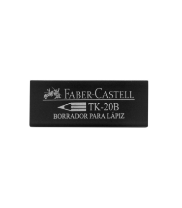 Paquete de Borradores X20 Unidades Negro Faber Castell - TK-20b Faber-Castell - 1