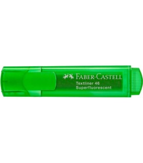 Pack x10 Marcador Textliner 46 Superfluorescente Verde - 1546634 Faber-Castell - 1