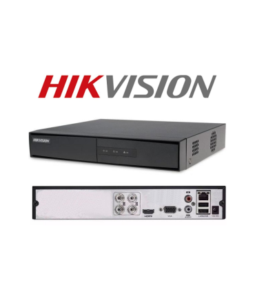 DVR de 4 canales 1080p Lite 1U H.264 Hikvision Negro - DS-7204HGHI-F1 Hikvision - 1