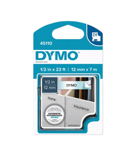 Cinta Dymo D1 12mm negro/blanco - 45013  - 1