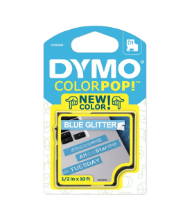 Cinta Dymo ColorPop 12mm blanco sobre azul claro - 2056086  - 1
