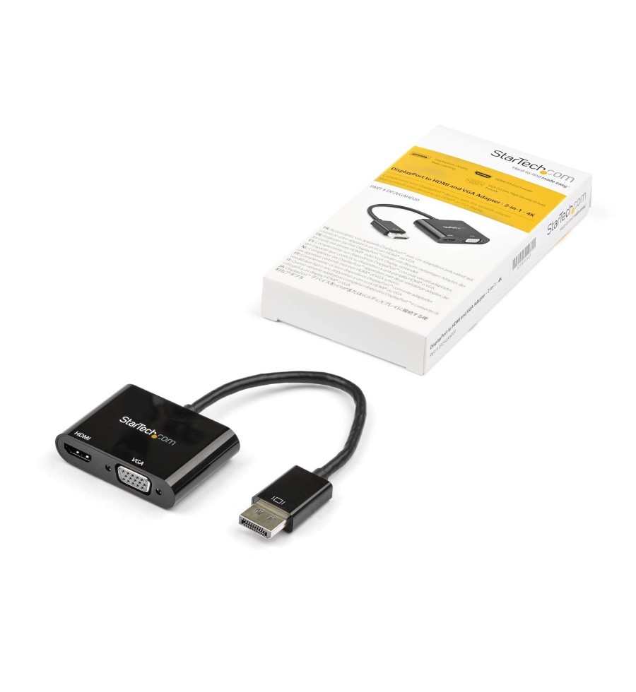 Adaptador DisplayPort a HDMI Y VGA - Startech - DP2VGAHD20 Startech - 5