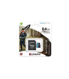 Memoria Kingston micro sd, 64gb, adaptador - SDCG3/64GB