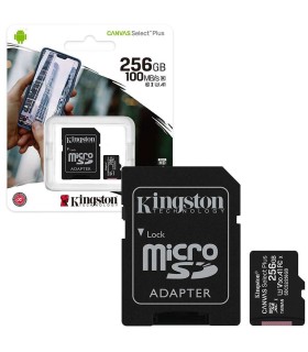 Micro sd canvas select plus 256 gb clase 10 100 mbs Kingston - SDCS2/256GB