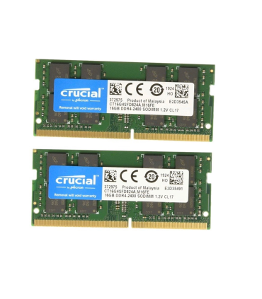 Kit Crucial De 32GB-2 x 16 GB-DDR4-2400 SODIMM - CT2K16G4SFD824A Crucial - 1