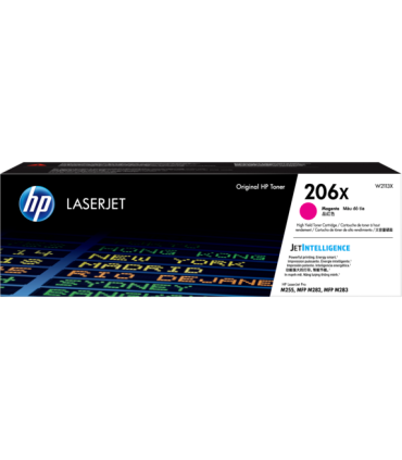 Tóner original HP LaserJet 206X de alto rendimiento, magenta - W2113X HP - 1