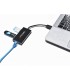 Hub USB 3.0 de Aluminio-Concentrador de 3 Puertos USB con Adaptador de Red RJ45 Ethernet Gigabit StarTech - ST3300GU3B Startech 