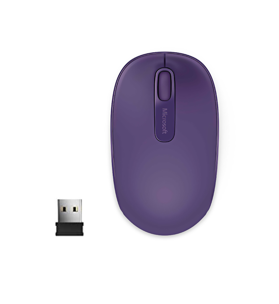Mouse Inalámbrico Microsoft 1850/Morado - U7Z-00041 Microsoft - 1