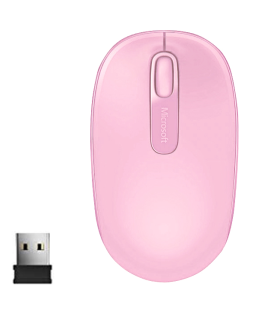 Mouse Inalámbrico de Microsoft 1850 Rosado - U7Z-00021 Microsoft - 1