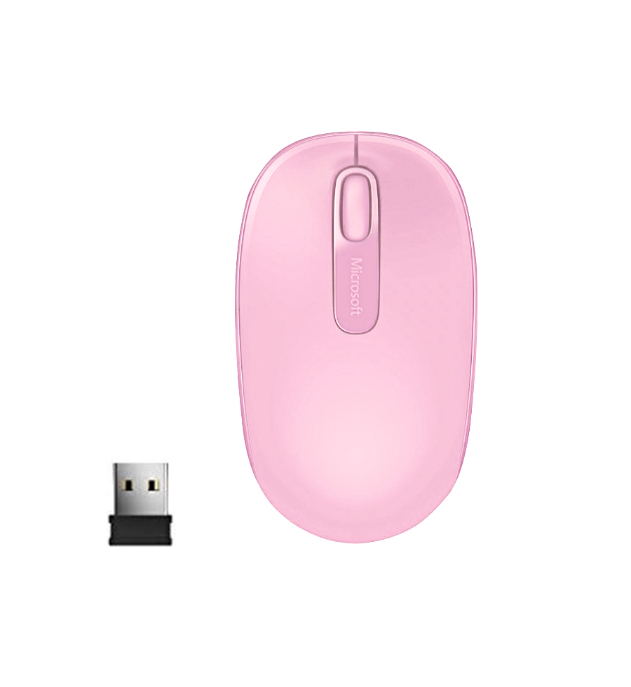 Mouse Inalámbrico de Microsoft 1850 Rosado - U7Z-00021 Microsoft - 1