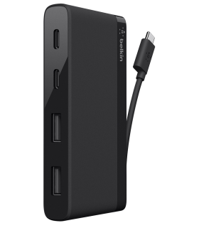 Mini Hub USB-C de 4 puertos/Belkin - F4U090BTBLK Belkin - 1