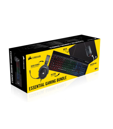 Combo Gamer Corsair Diadema + Mouse RGB + Teclado RGB + Pad Mouse - CH-9226315-SP Corsair - 2