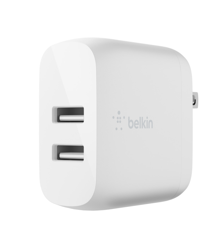 Cargador Belkin Pared Doble Usb + Cable Usb A Micro Usb