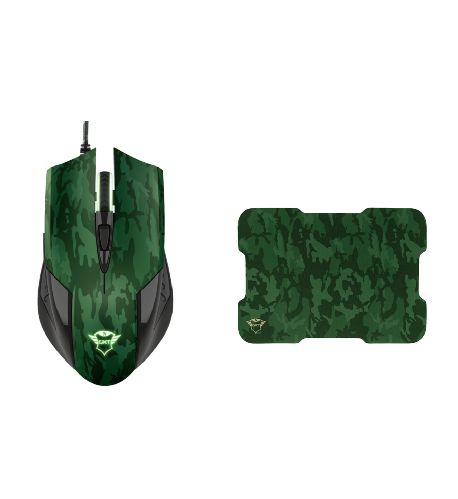 Combo Gamer Trust Camuflado GXT 781 Rixa Camo Mouse y Pad Mouse - 23611 Trust - 1