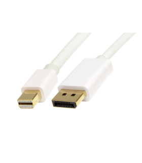 Adaptador Startech Mini DisplayPort 1.2 3Mts Macho a DP Macho 4k Blanco - MDP2DPMM3MW Startech - 1