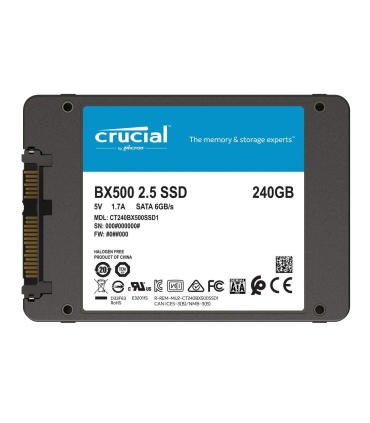 SSD Crucial BX500 240GB 3D NAND SATA De 2.5" - CT240BX500SSD1 Crucial - 1
