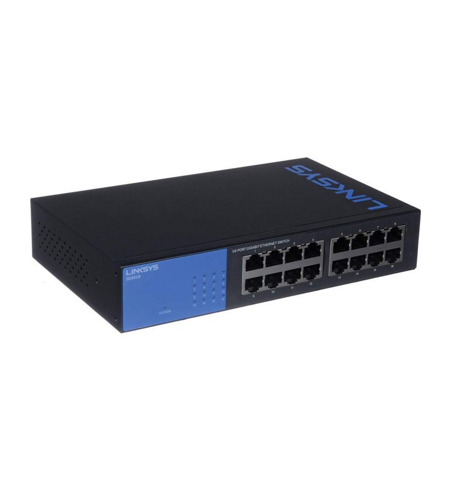 Conmutador Ethernet Gigabit de 16 puertos Linksys - SE3016 Linksys - 1