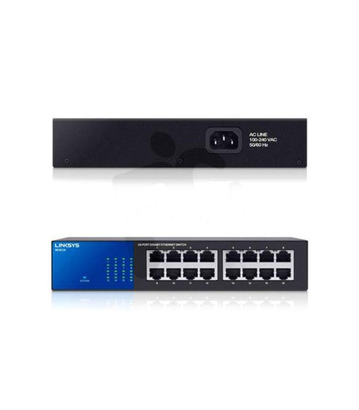 Conmutador Ethernet Gigabit de 16 puertos Linksys - SE3016 Linksys - 3