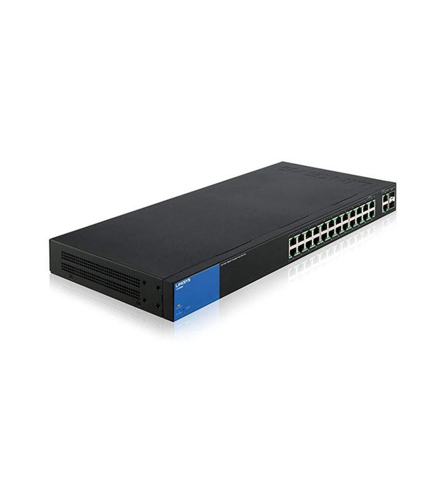 Smart switch de red Gigabit PoE+  24 puertos Linksys LGS326MP + 2 puertos combinados Gigabit SFP/RJ45 (384 W) Linksys - 2