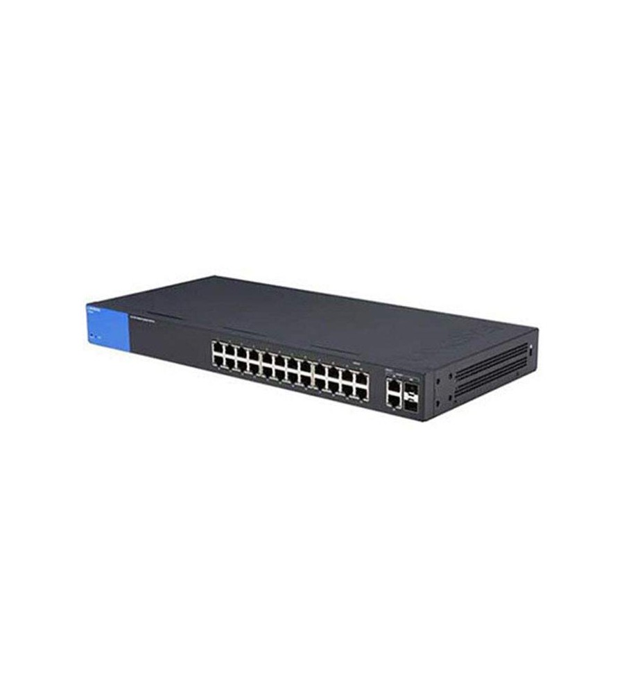 Smart switch de red Gigabit PoE+  24 puertos Linksys LGS326MP + 2 puertos combinados Gigabit SFP/RJ45 (384 W) Linksys - 3