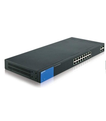 Smart switch Gigabit PoE+ (125 W) administrado Linksys LGS318P de 16 puertos con 2 puertos Gigabit y 2 puertos SFP Linksys - 1