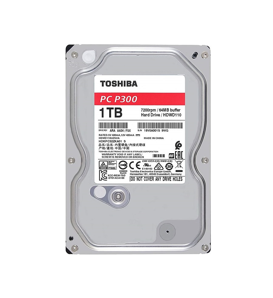 Disco Duro Toshiba De 1TB Para Portátil SATA III - HDWL110UZSVA  - 1