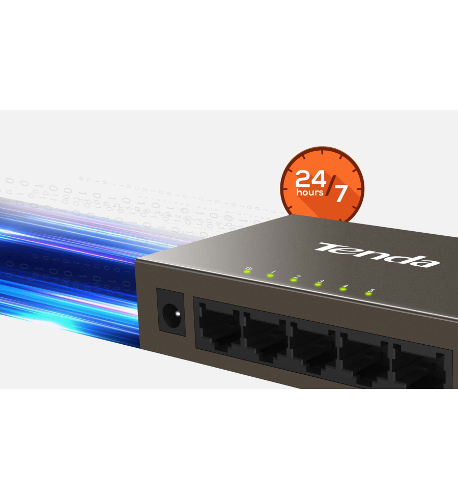 Conmutador Fast Ethernet De 5 Puertos De 100 Mbps - TEF1005D  - 2