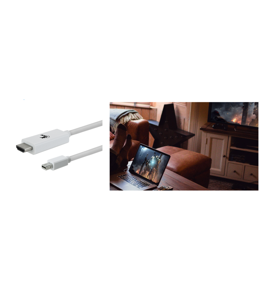 Cable Convertidor Con Conector Mini Displayport a HDMI Macho XTech - XTC-357  - 2