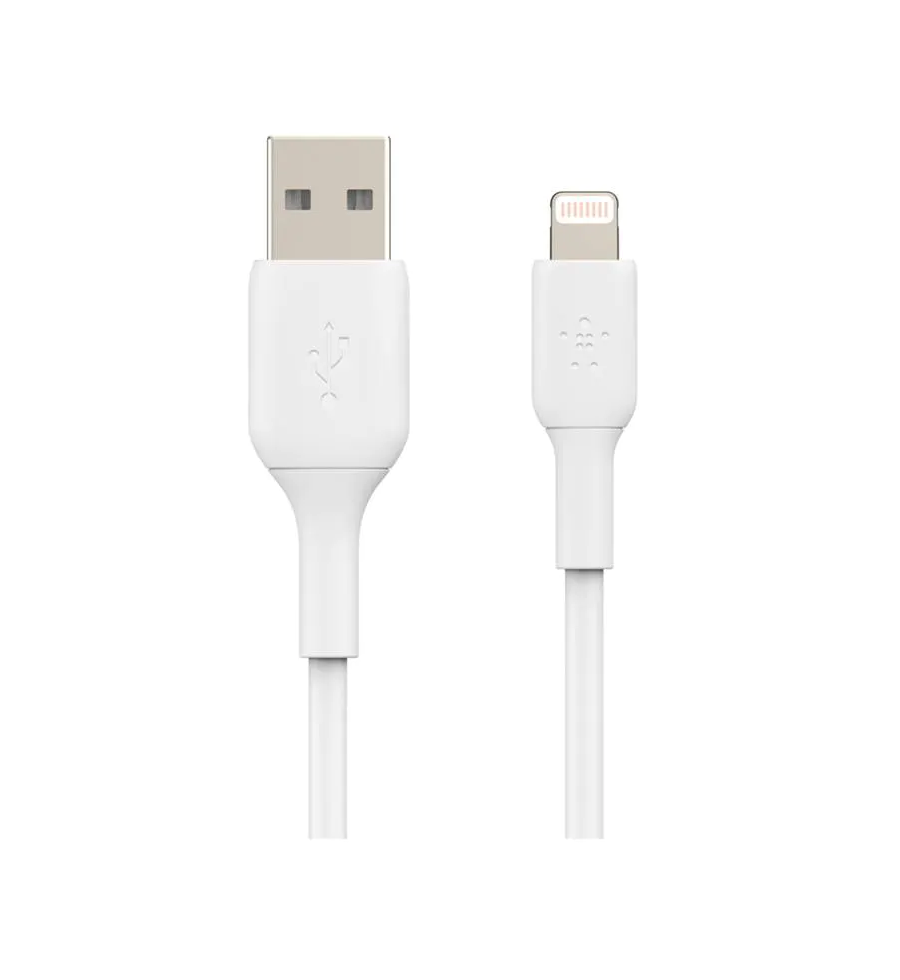 Cable De Relámpago Blanco USB-A BOOST CHARGE De 2M Belkin - CAA001bt2MWH Belkin - 3