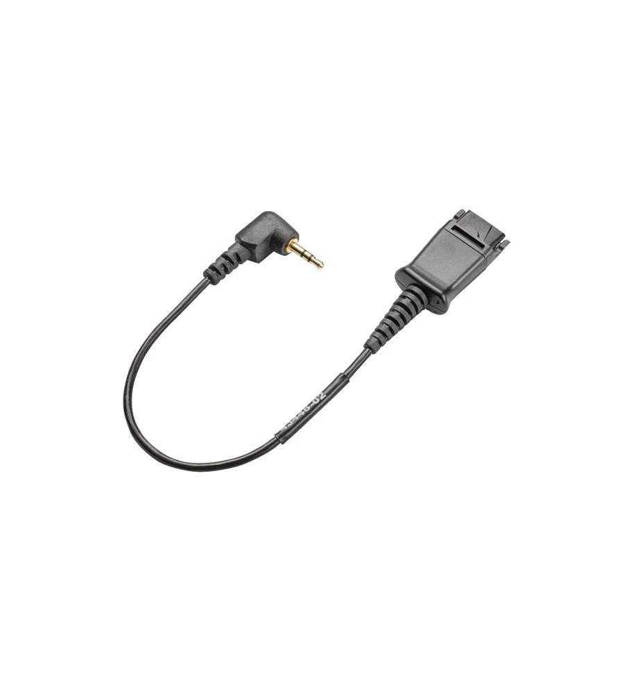 Cable de audio de 45 cm - jack 2,5 mm a Desconexión rápida - 64279-02 Plantronics - 1