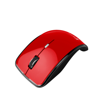 Mouse Inalámbrico Curvo De KlipXtreme Rojo - KMO-375RD klipxtreme - 1
